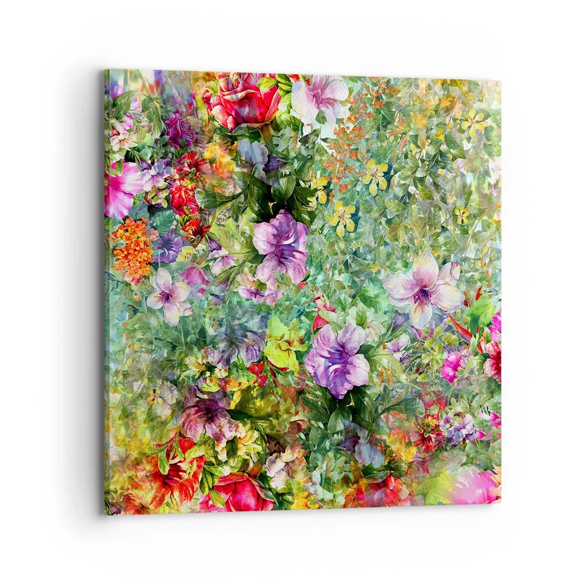 Tablou pe pânză - Să ne pierdem în flori - 70x70 cm