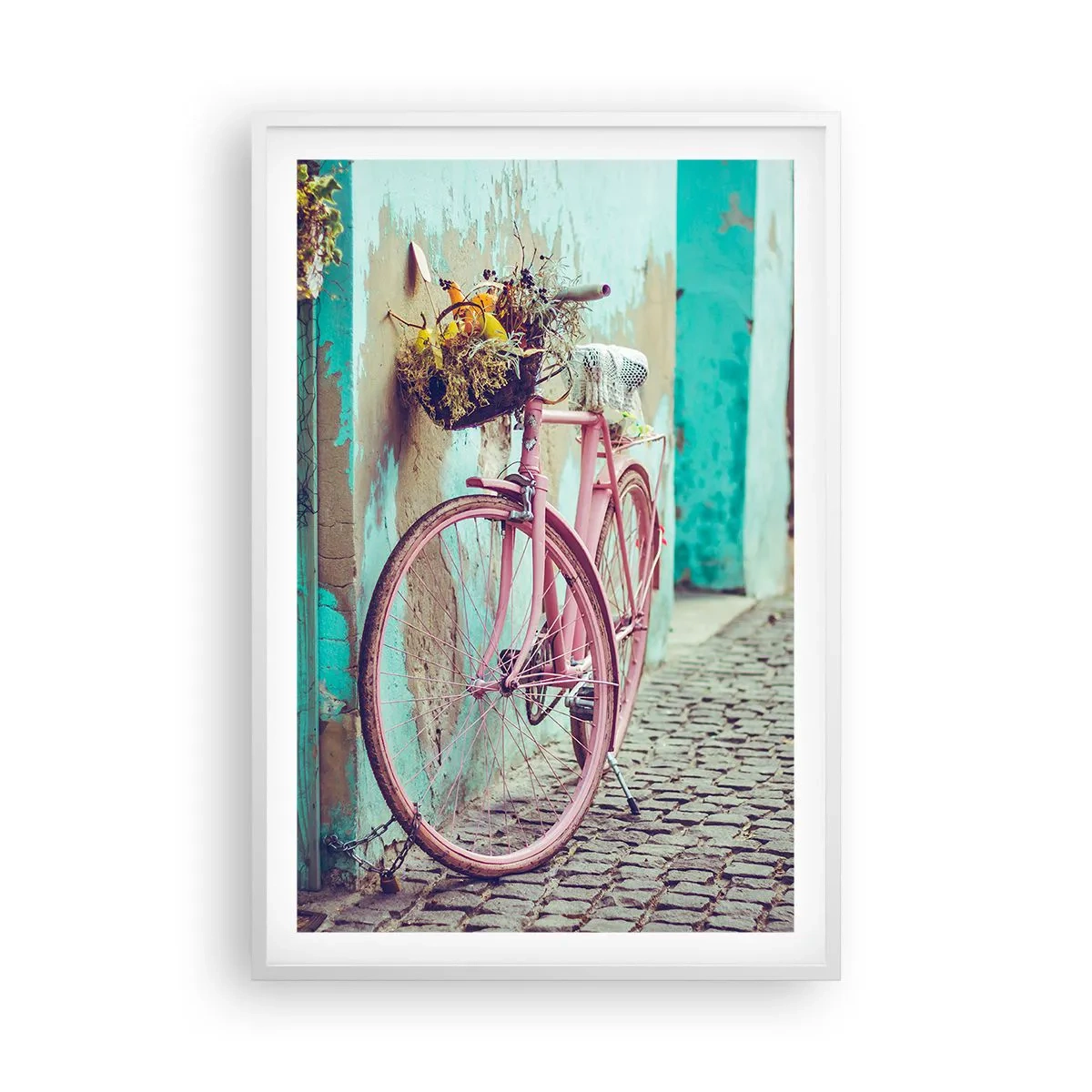 Poster în ramă albă - Mă întorc imediat - 61x91 cm