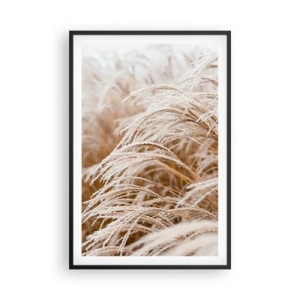 Poster în ramă neagră - Închinându-se la soarele toamnei - 61x91 cm