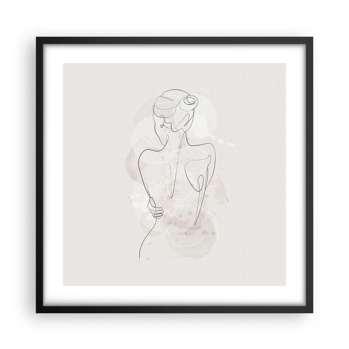 Poster în ramă neagră - Ca un instrument sensibil - 50x50 cm