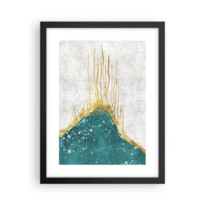 Poster în ramă neagră - Mareea de aur - 30x40 cm