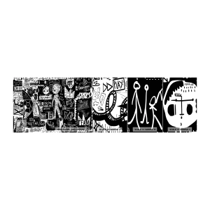 Mostră tapet autocolant Deluxe Sticker - Tinerețea duhovnicească a legii și a bucuriei - Graffiti, Bucată, Model modern - 100x30 cm