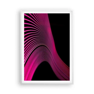 Poster în ramă albă - Bulevardul de lumină - 70x100 cm