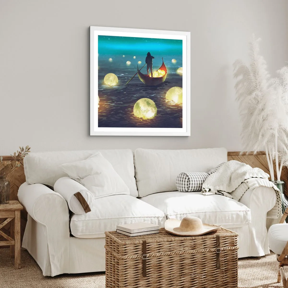 Poster în ramă albă - Lucruri la care filozofii nu au visat niciodată - 40x40 cm