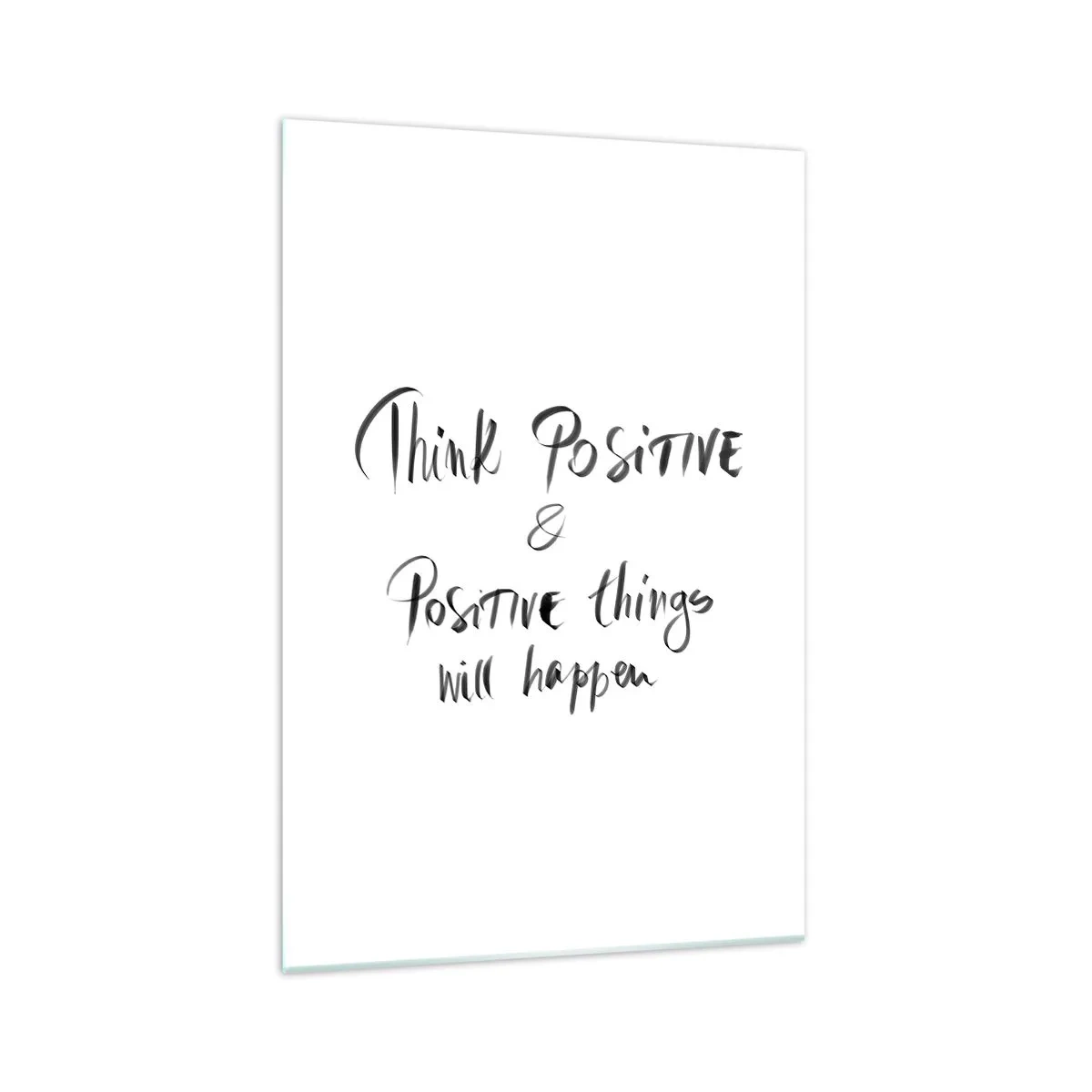 Tablou pe sticlă - Cum să trăim bine? - 70x100 cm