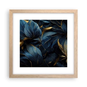 Poster în ramă de stejar deschis - Căptușită cu aur - 30x30 cm