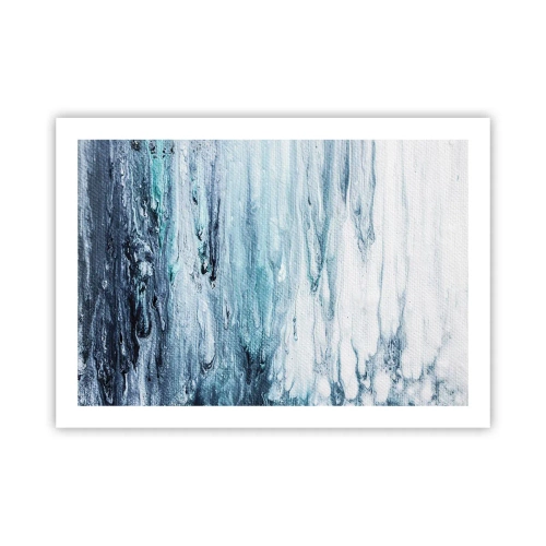 Poster - Țurțuri de albastru - 70x50 cm