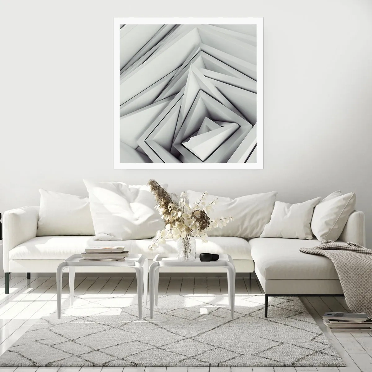 Poster - Muguri cu unghiuri ascuțite - 60x60 cm