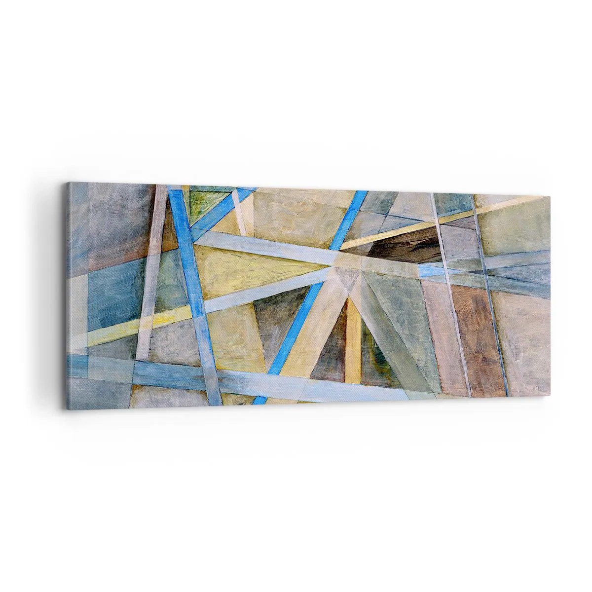 Tablou pe pânză - Drept sau de-a curmezișul? - 100x40 cm