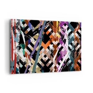 Tablou pe pânză - La pătrat - 120x80 cm