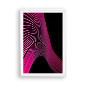Poster în ramă albă - Bulevardul de lumină - 61x91 cm