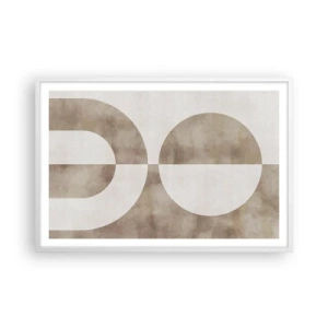 Poster în ramă albă - Similitudini și diferențe - 91x61 cm