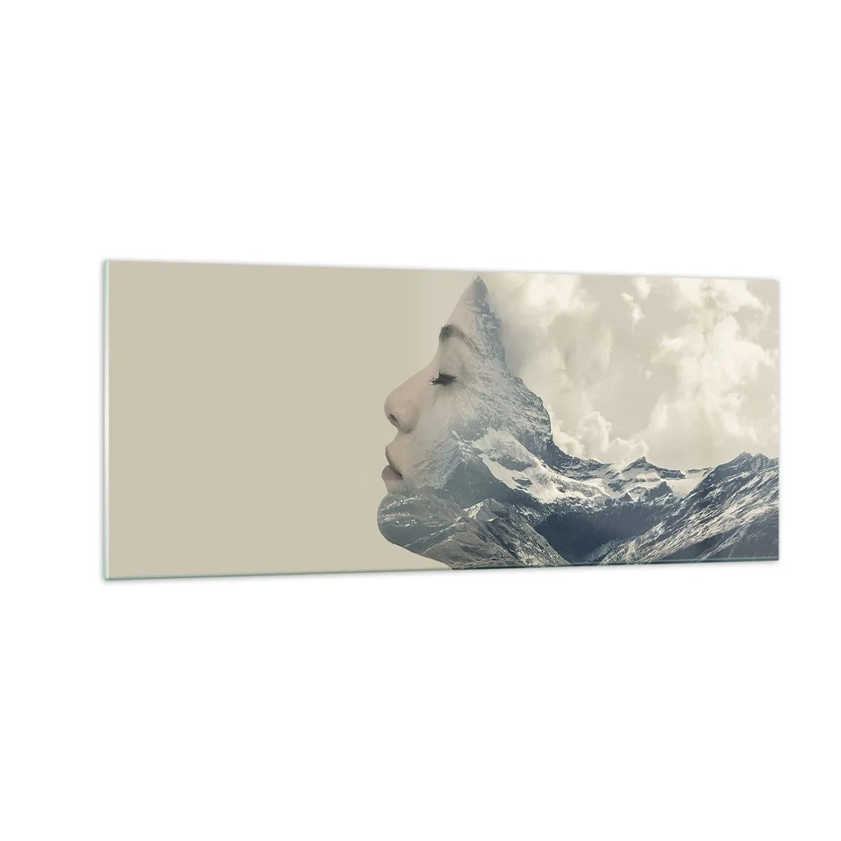 Tablou pe sticlă - Frumusețea elementelor - 100x40 cm