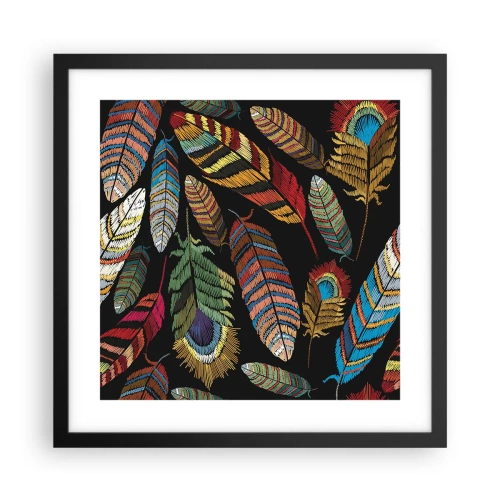 Poster în ramă neagră - Carnavalul păsărilor - 40x40 cm