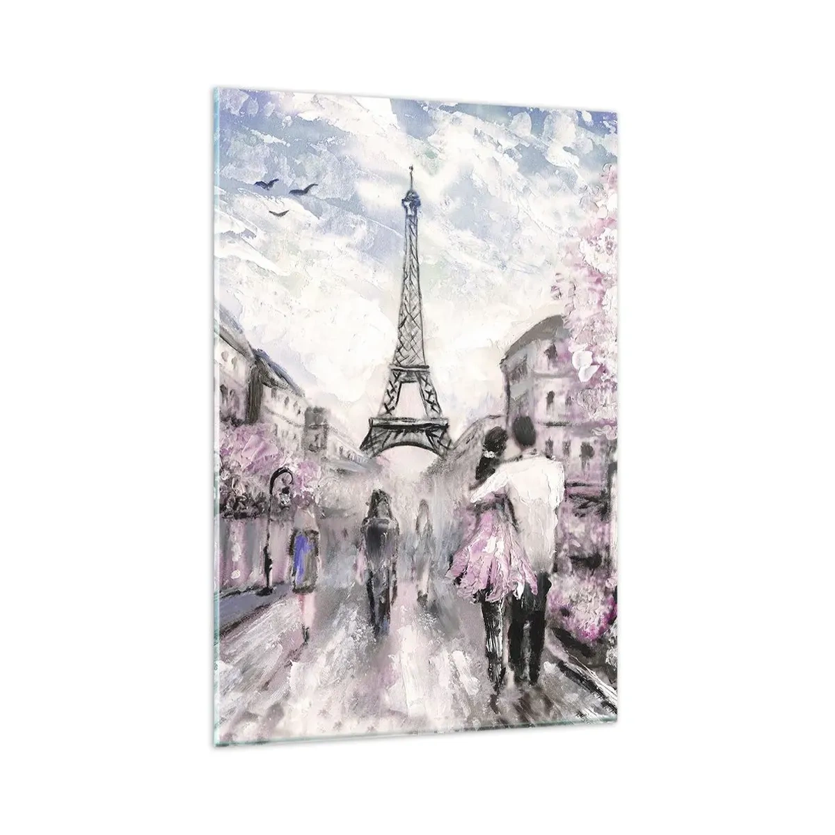 Tablou pe sticlă - Dacă ar fi să te îndrăgostești, atunci doar de... - 80x120 cm