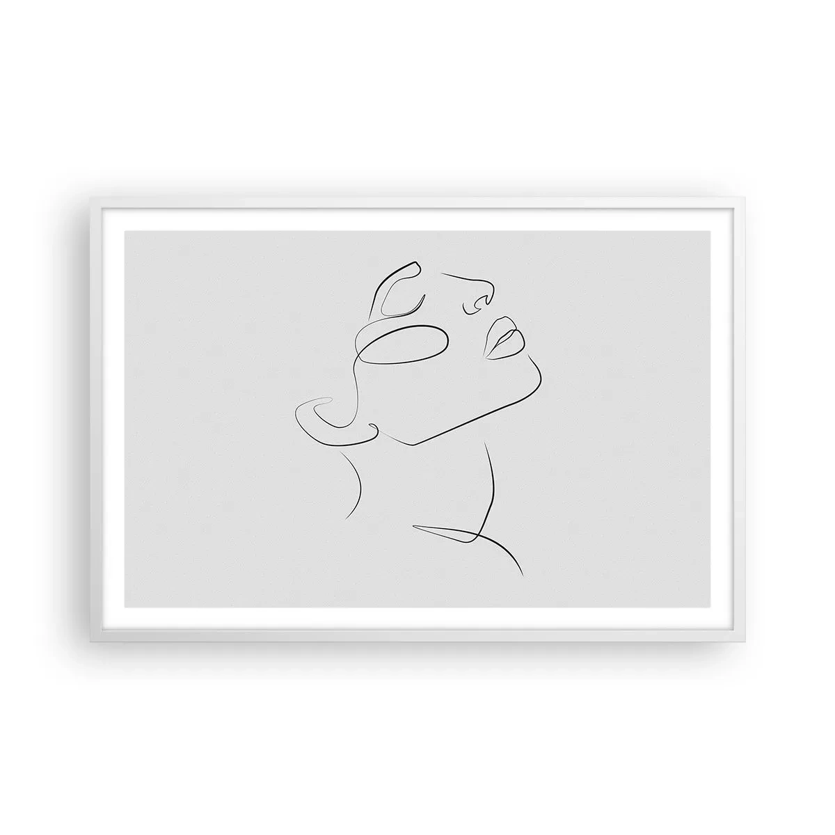 Poster în ramă albă - Meandrele unui vis - 91x61 cm