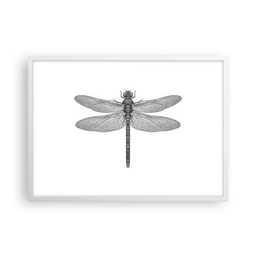 Poster în ramă albă - Precizia naturii - 70x50 cm