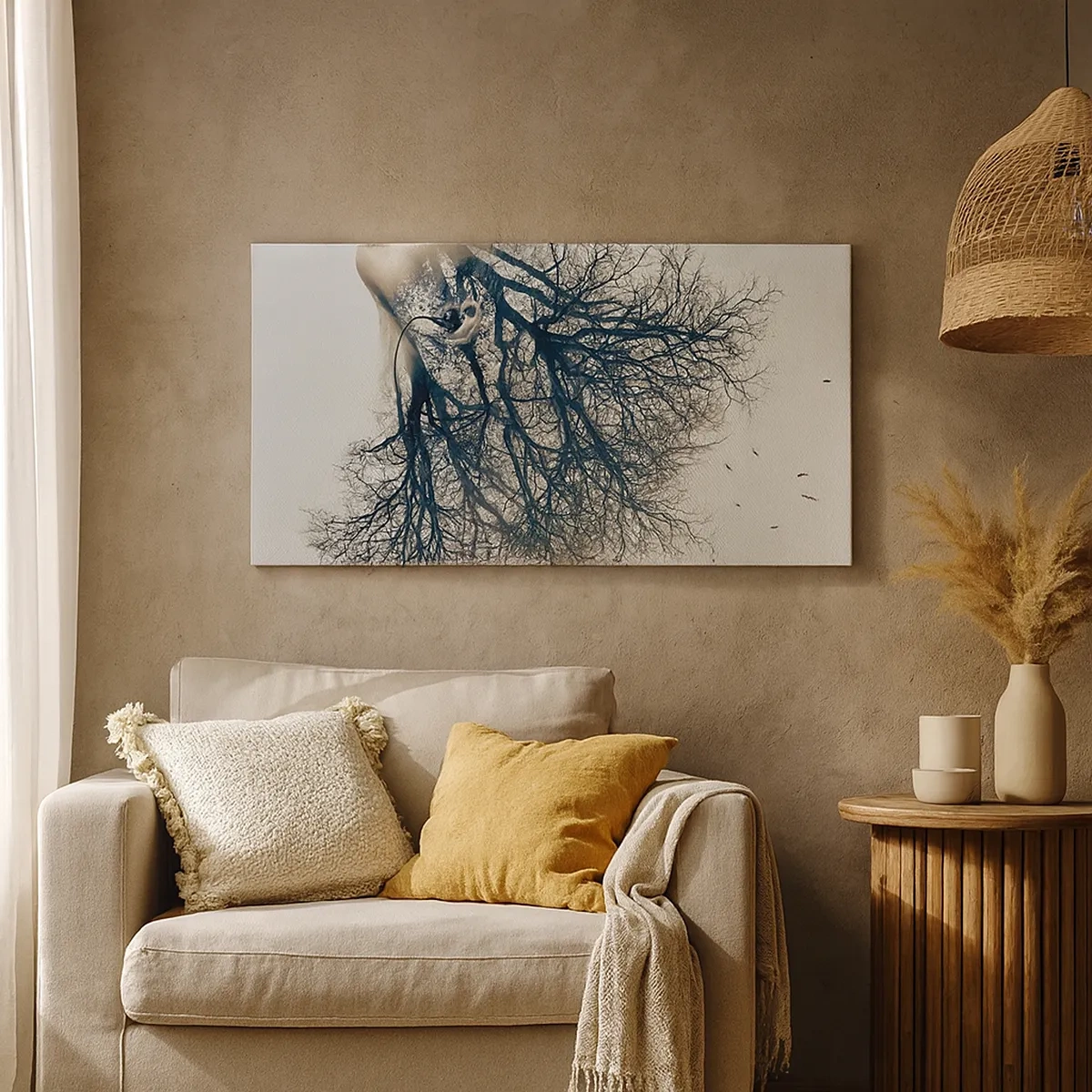 Tablou pe pânză - Ascultând șoapta copacului - 30x30 cm