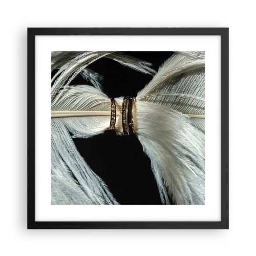 Poster în ramă neagră - ...și nu te voi părăsi.. - 40x40 cm