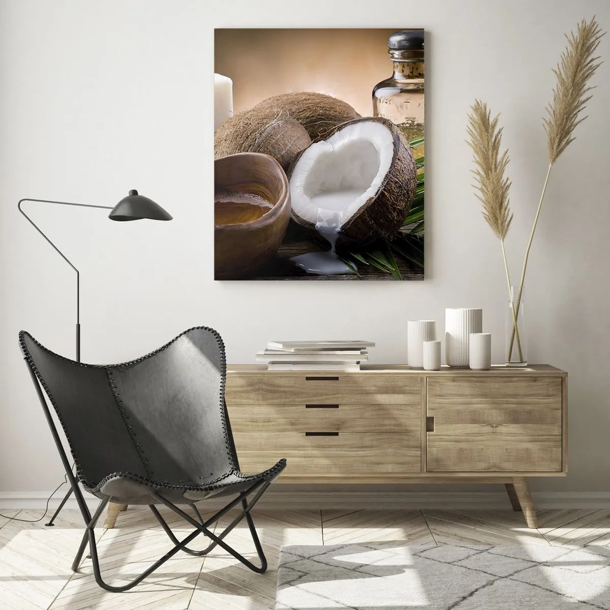 Tablou pe sticlă - Sănătate din insulele tropicale - 50x70 cm