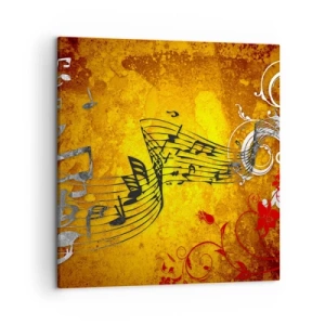 Tablou pe pânză - Lasă muzica să curgă - 50x50 cm