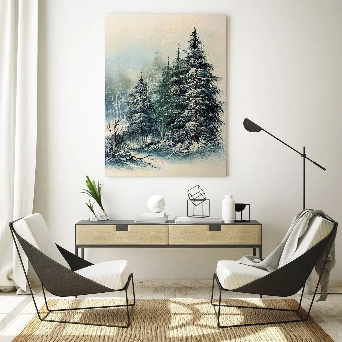 Tablou pe sticlă - Gata pentru Crăciun - 50x70 cm