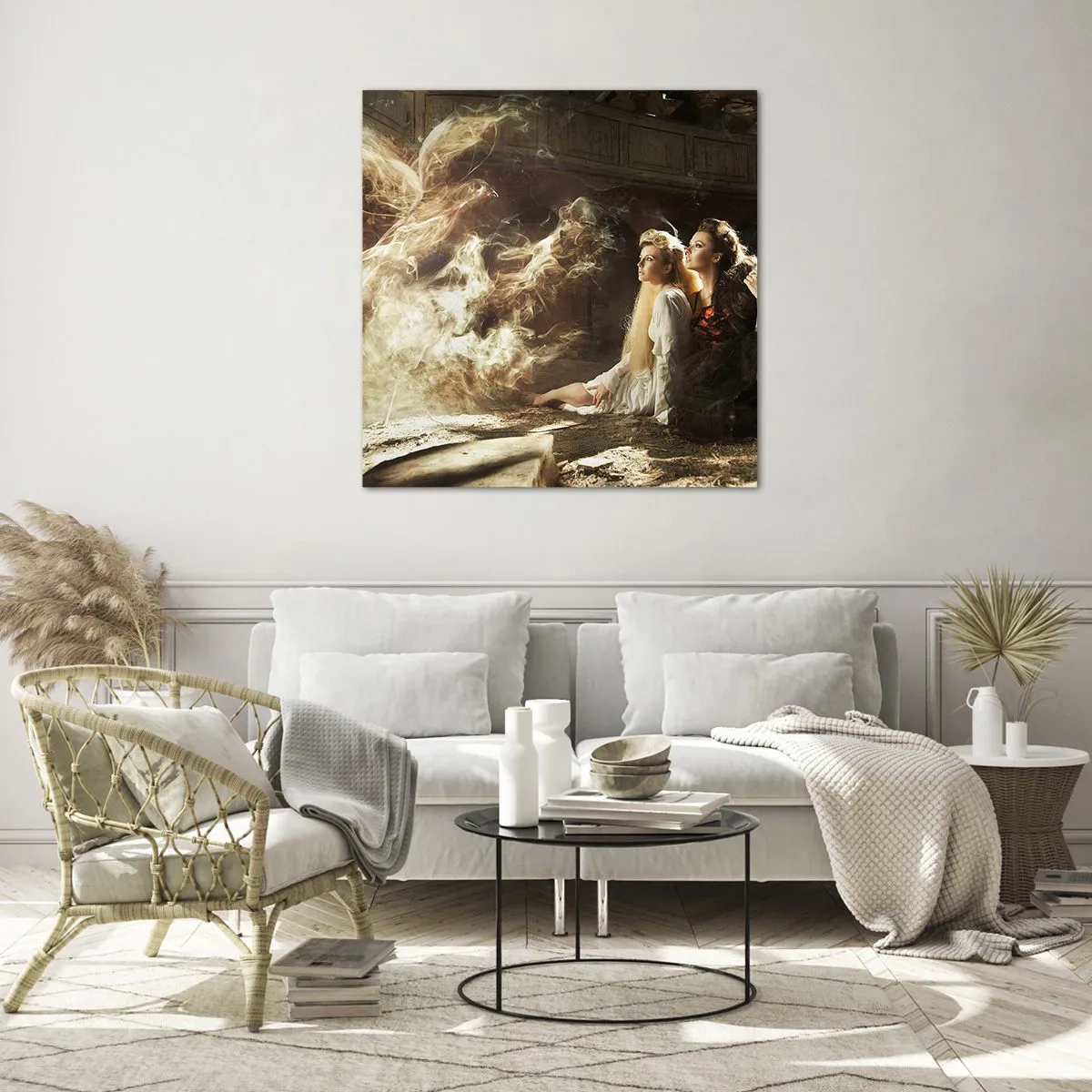 Tablou pe sticlă - Și poezia s-a născut - 70x70 cm