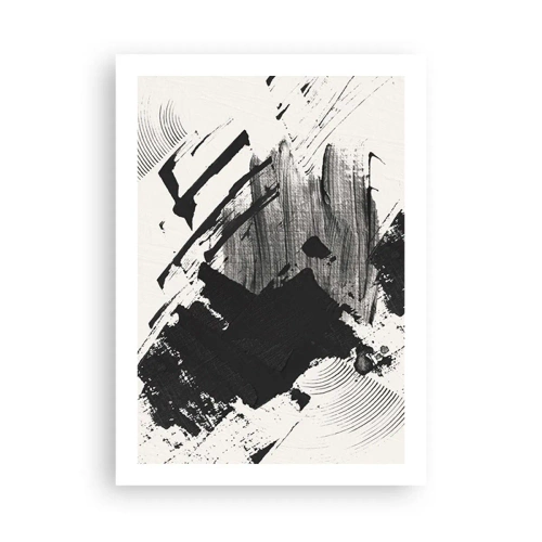 Poster - Abstracție - expresie de negru - 50x70 cm