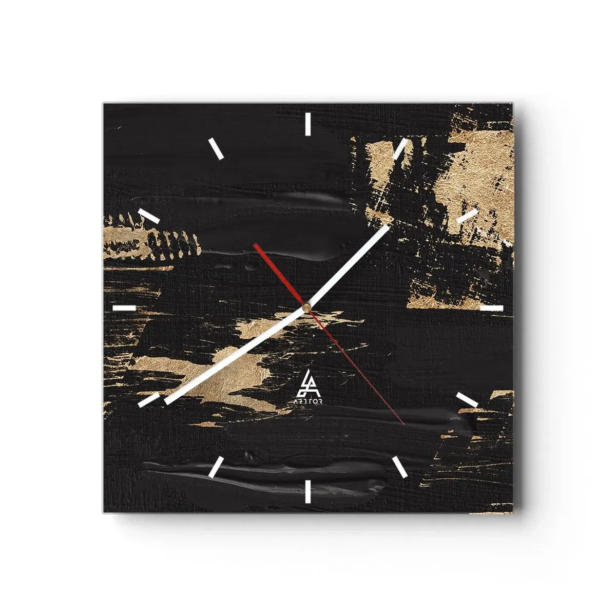 Ceas de perete - Ceas pe sticlă - O urmă de atingere - 30x30 cm