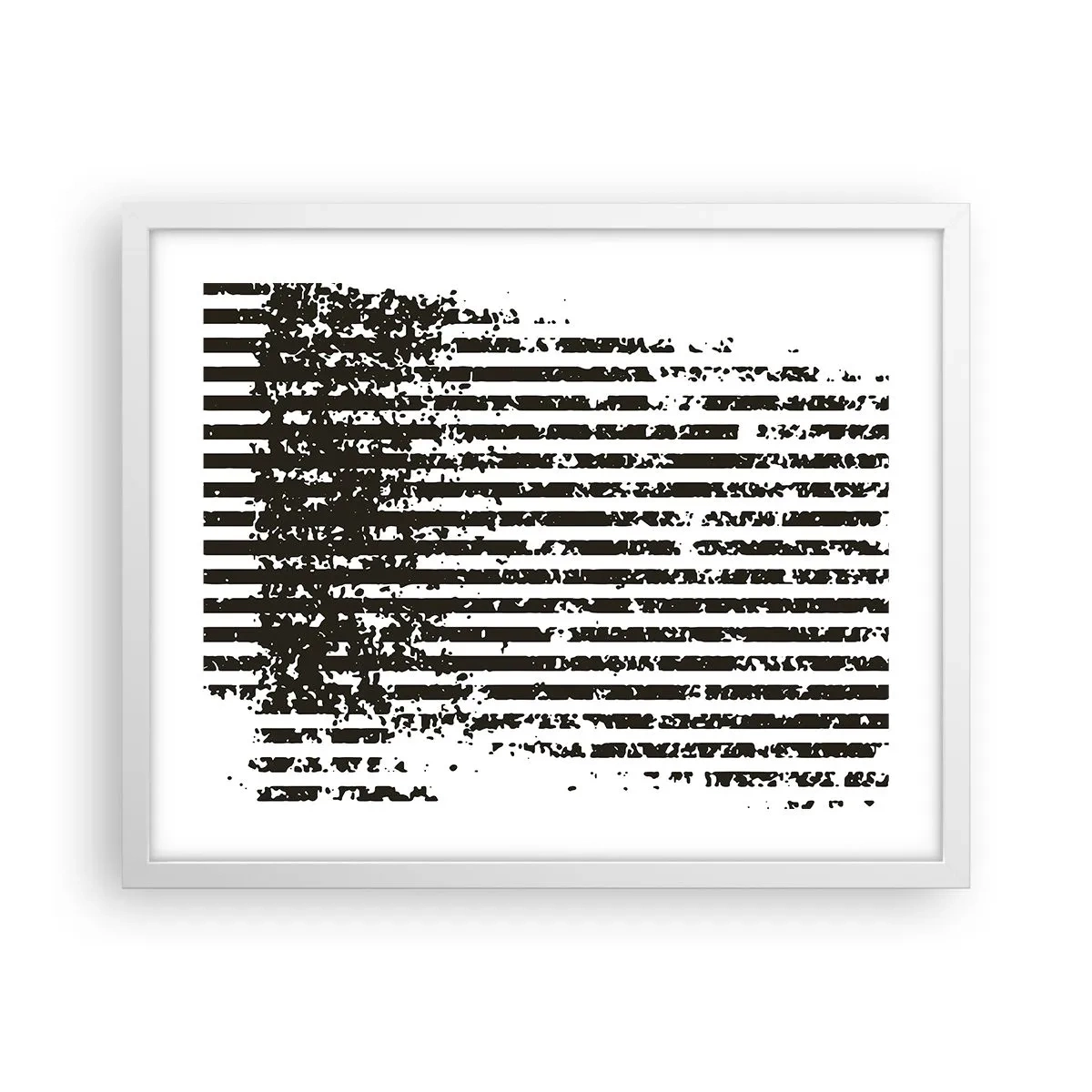Poster în ramă albă - Ritm și zgomot - 50x40 cm