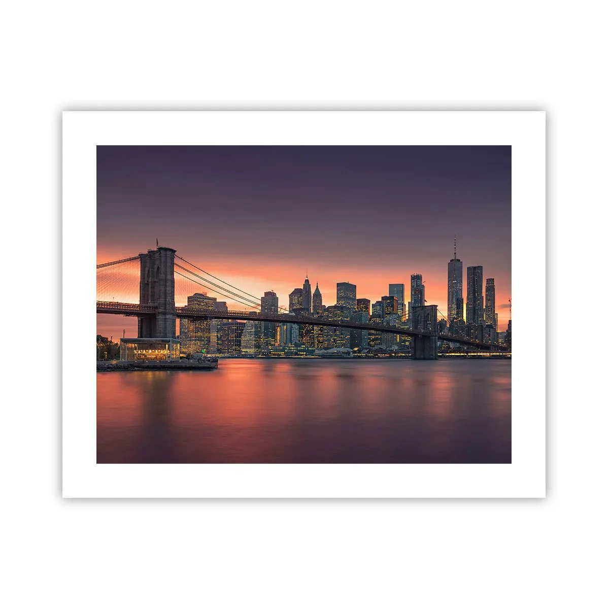 Poster - Scufundate în tăcerea liliachie - 50x40 cm