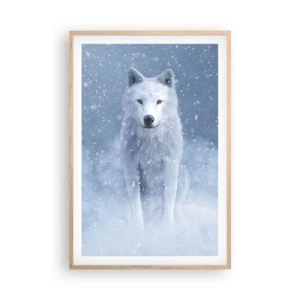Poster în ramă de stejar deschis - În stil de iarnă - 61x91 cm