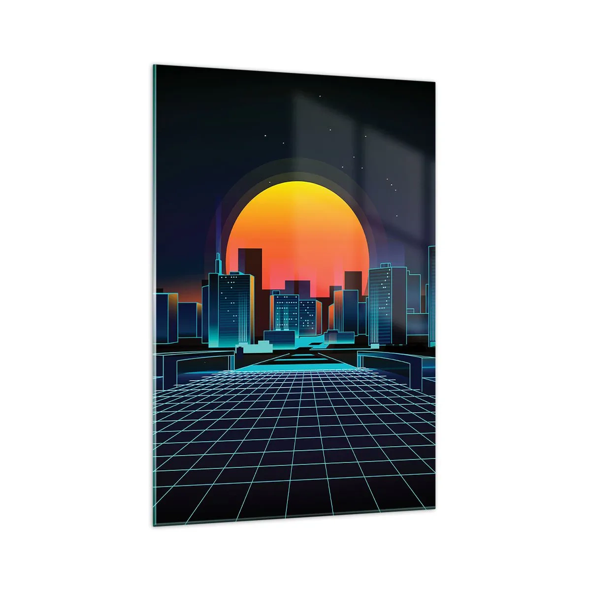 Tablou pe sticlă - Încă mai vrei să ajungi la lumea reală? - 70x100 cm