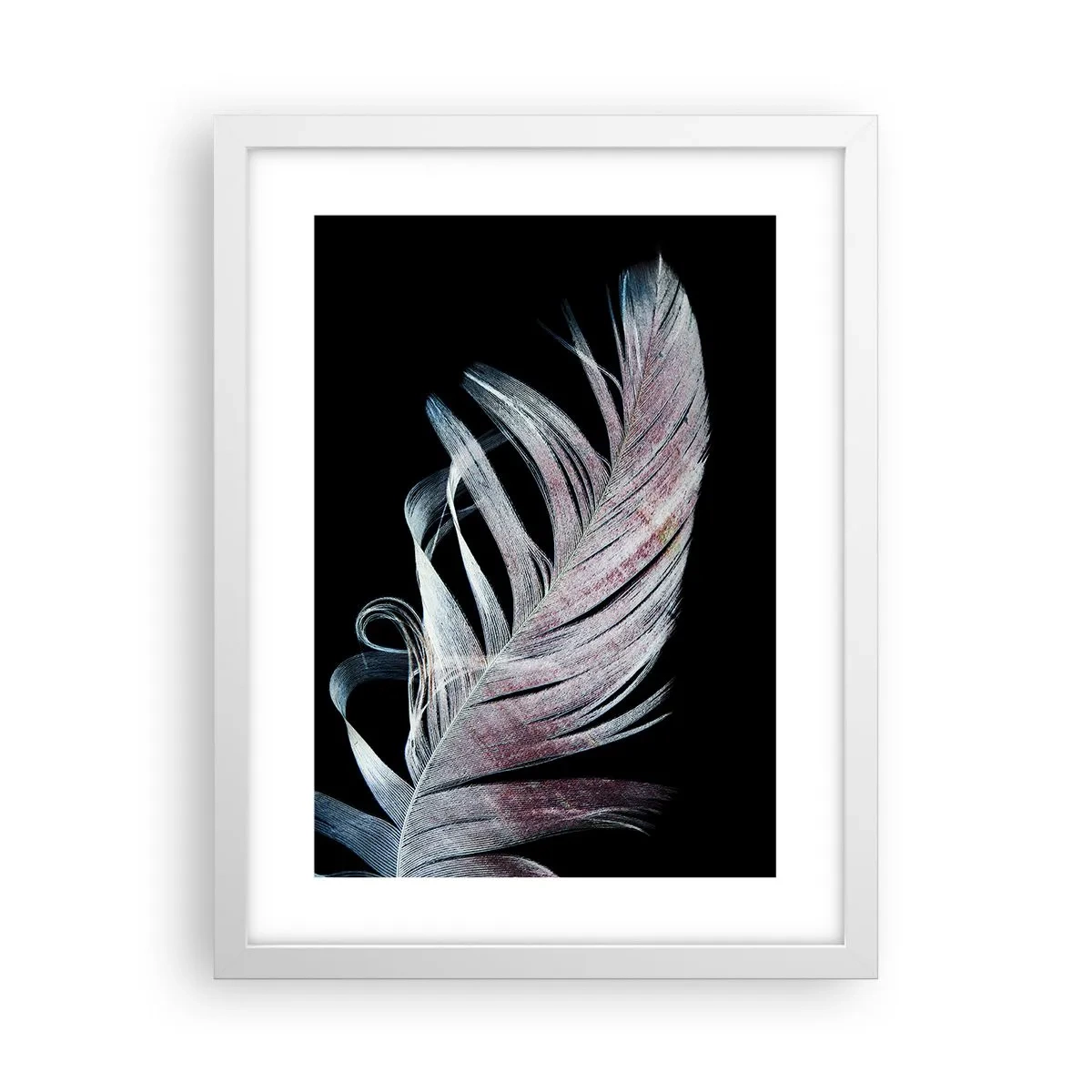 Poster în ramă albă - Gândește-te la atingere - 30x40 cm