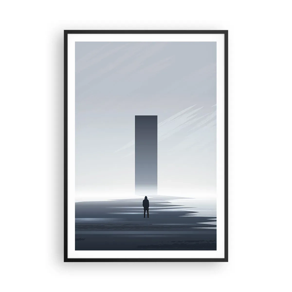 Poster în ramă neagră - Oportunitate sau amenințare? - 70x100 cm