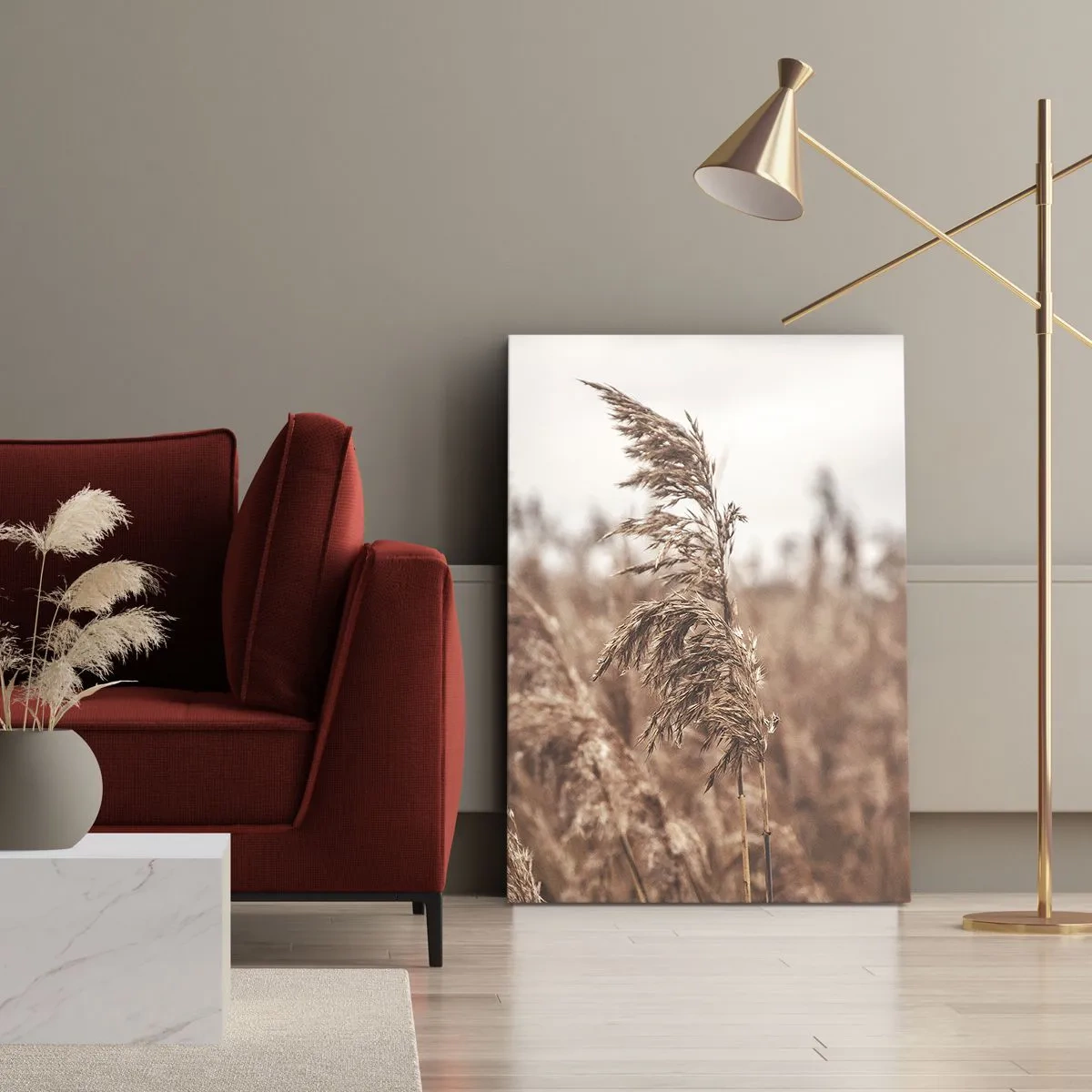 Tablou pe pânză - Toamna pe câmpuri - 50x70 cm