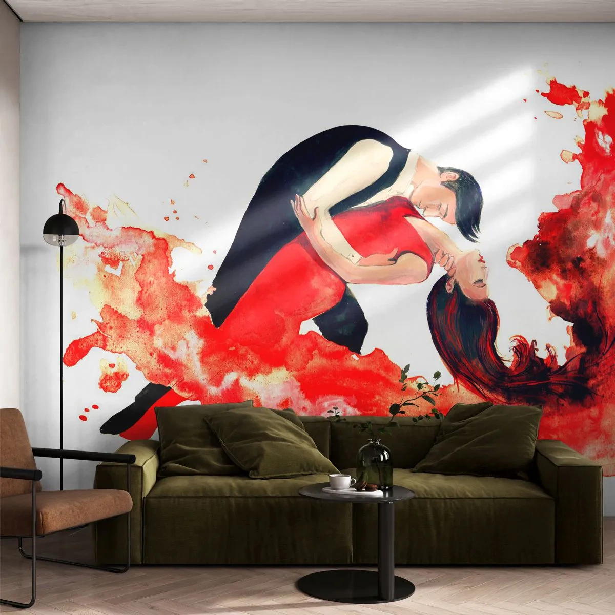 Tapet Standard Eco - Tango - un val senzual - Dans, Muzică, Dansatori - 400x280 cm