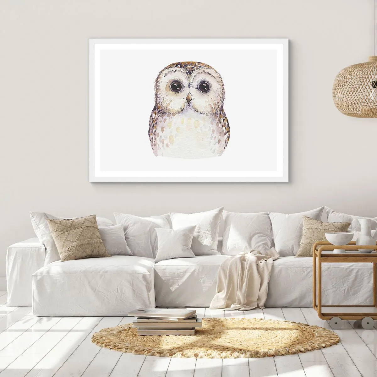 Poster în ramă albă - Uită-te în ochii mei - 100x70 cm