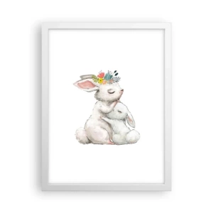 Poster în ramă albă - Ca la mama - 30x40 cm