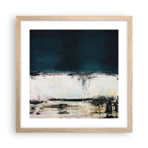 Poster în ramă de stejar deschis - Compoziție orizontală - 40x40 cm