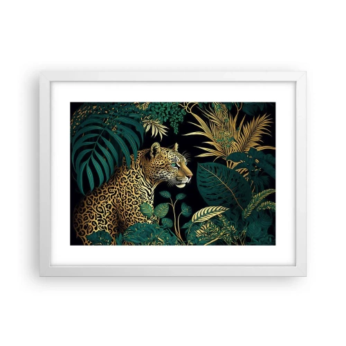 Poster în ramă albă - Domnitorul junglei - 40x30 cm