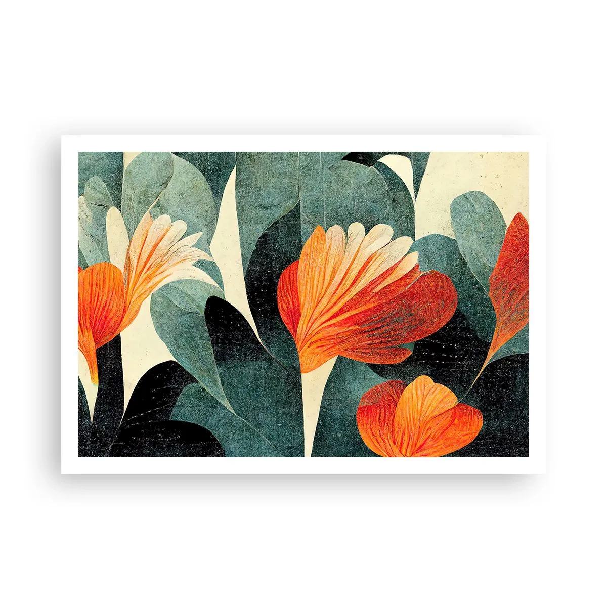 Poster - Căldura de la tropice și răcoarea verdeței - 100x70 cm