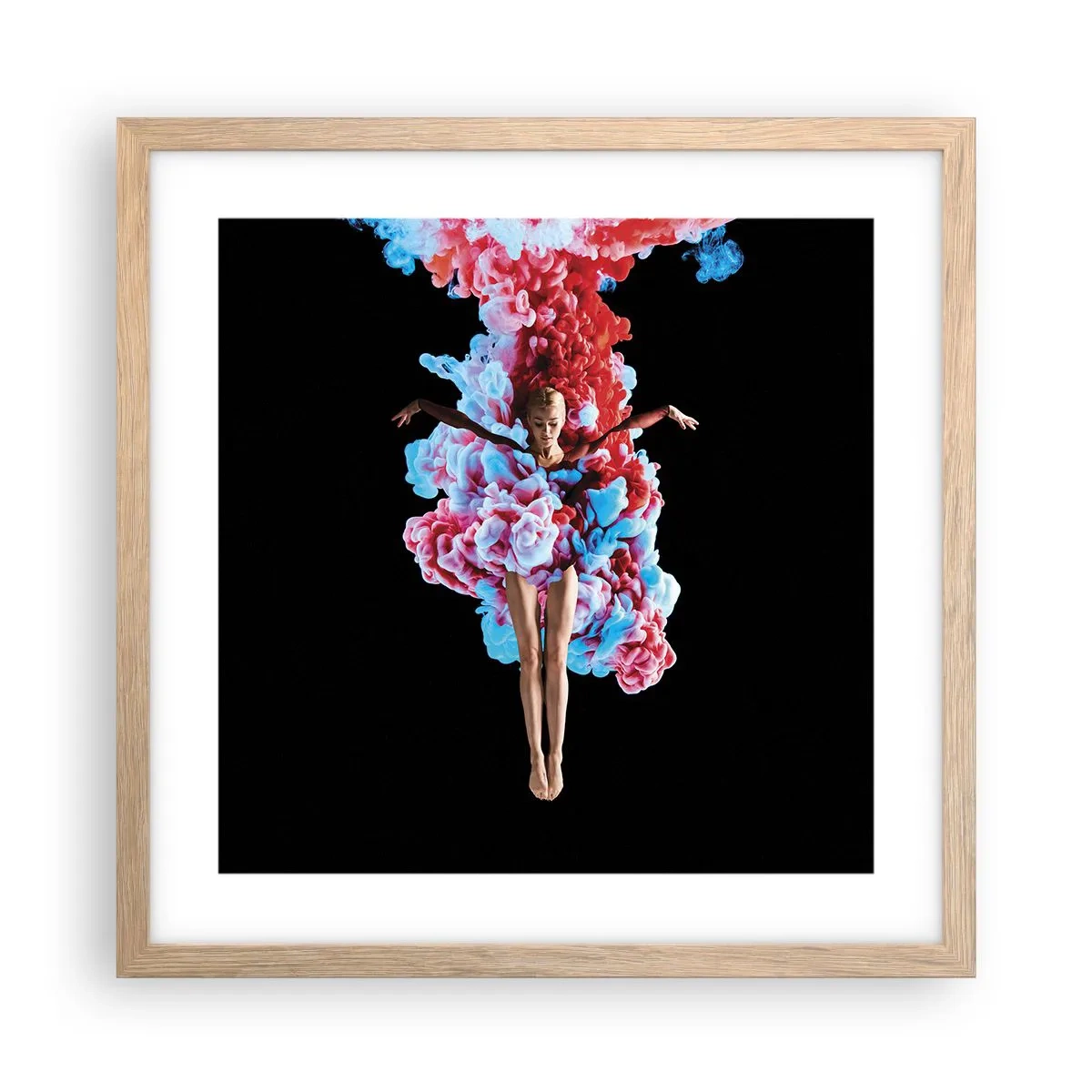 Poster în ramă de stejar deschis - În plină înflorire - 40x40 cm