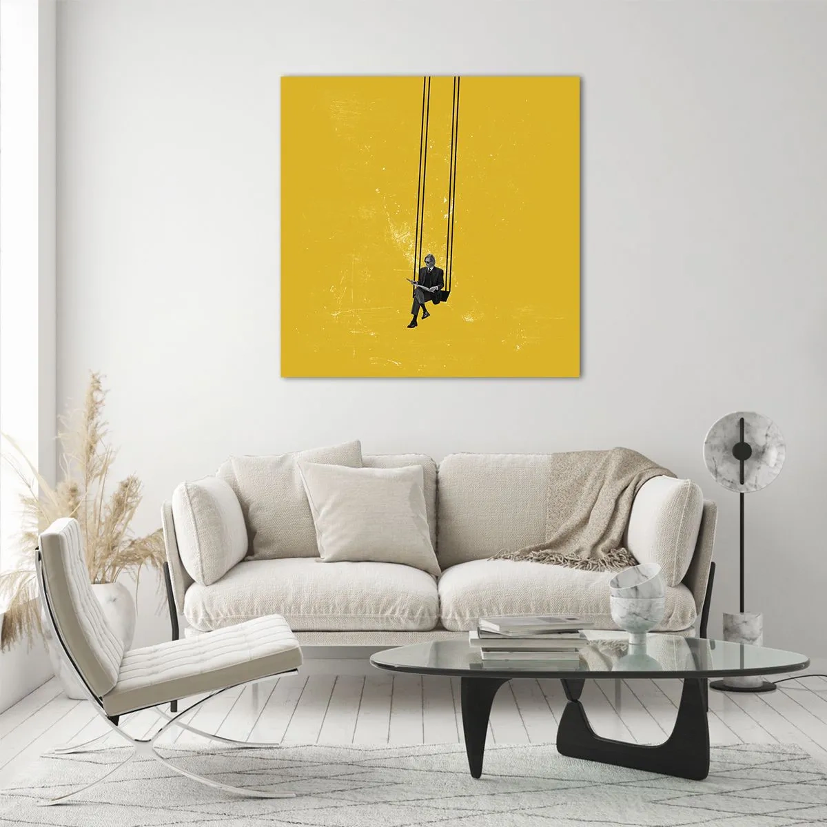 Tablou pe sticlă - O zi ca oricare alta - 40x40 cm