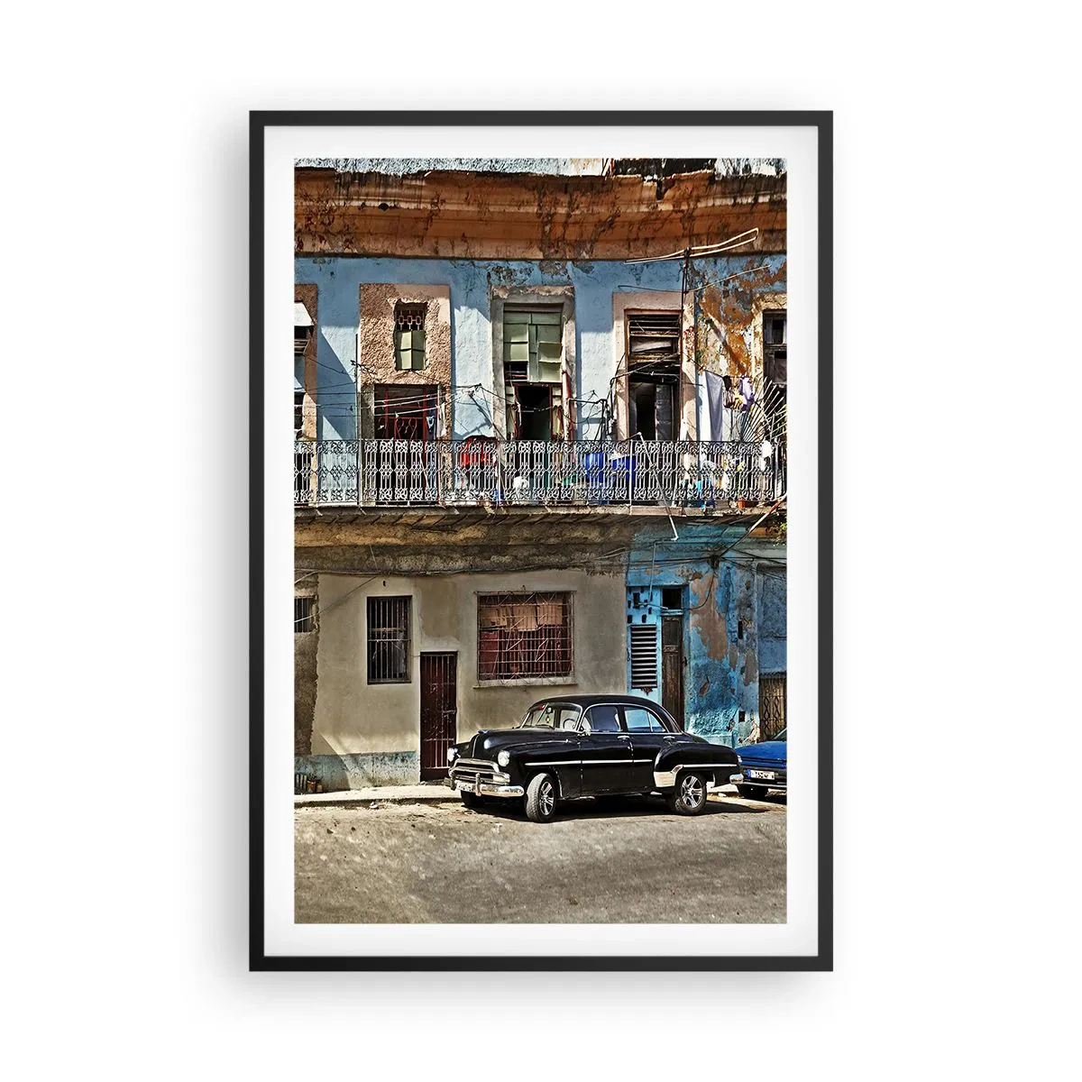 Poster în ramă neagră - Sentimente cubaneze - 61x91 cm