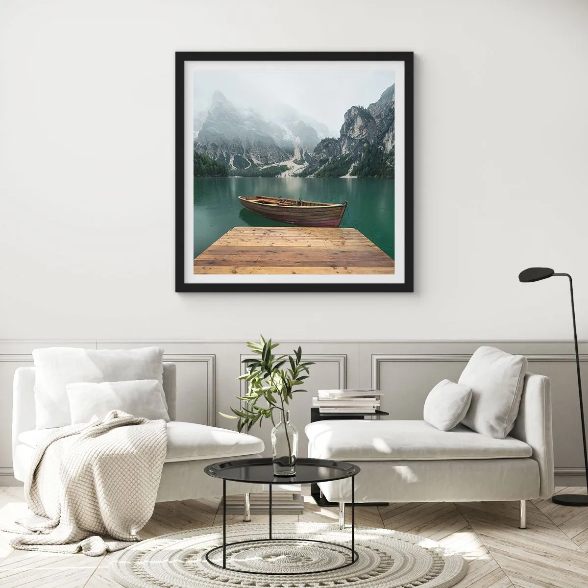 Poster în ramă neagră - Și frunțile mândre - 30x30 cm