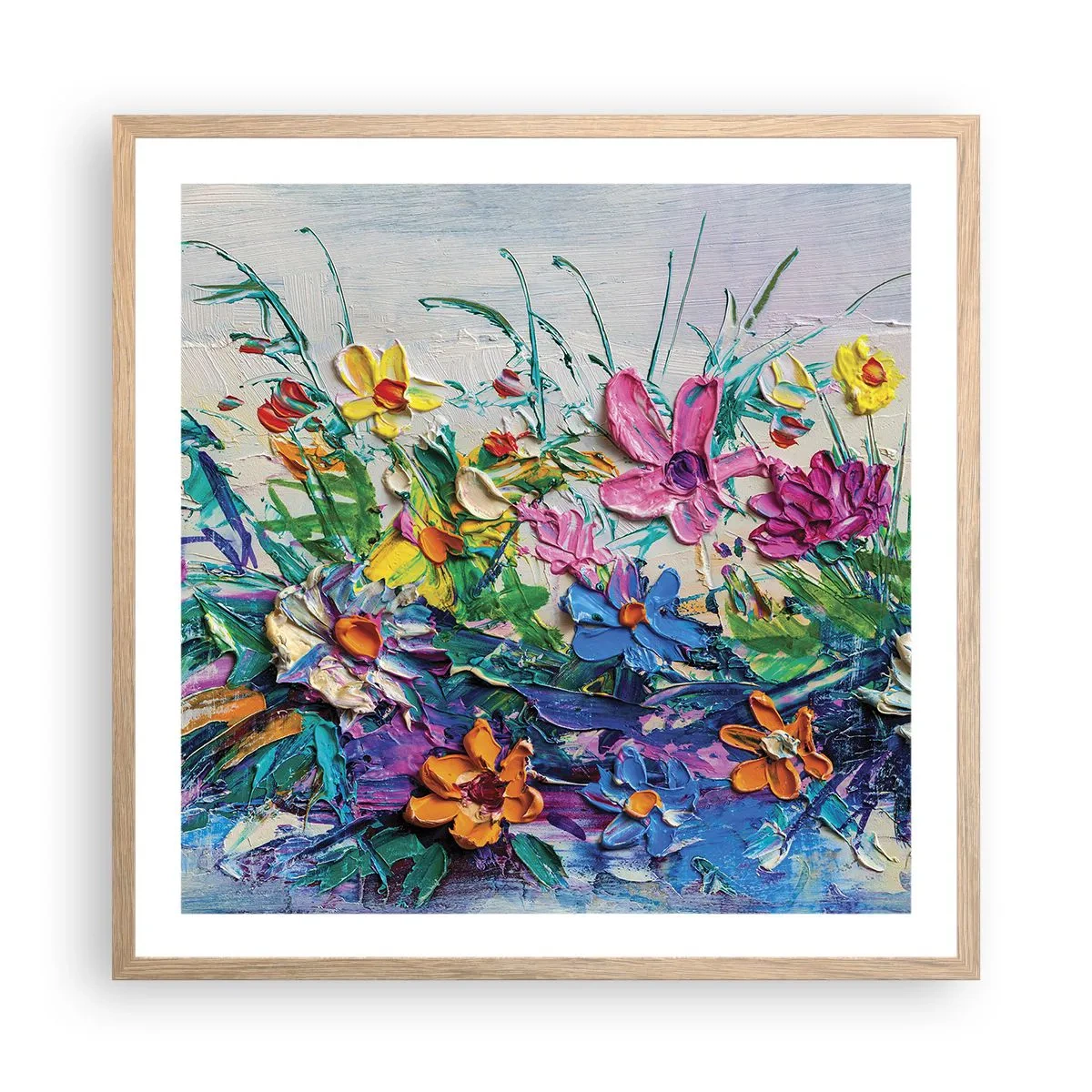 Poster în ramă de stejar deschis - Nu este deloc o natură moartă - 60x60 cm