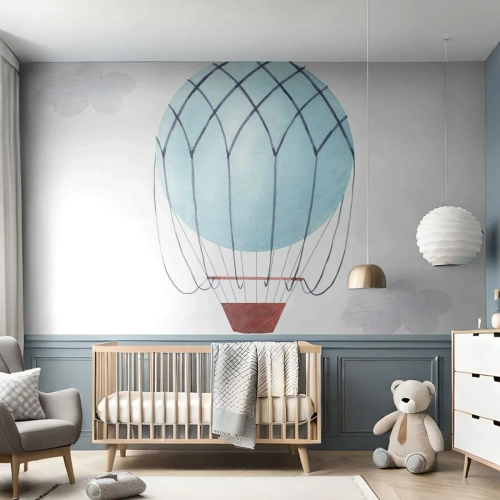 Tapet Autoadeziv Deluxe Sticker - Complet în nori - Pentru copii, Balon, Minimalism - 400x280 cm