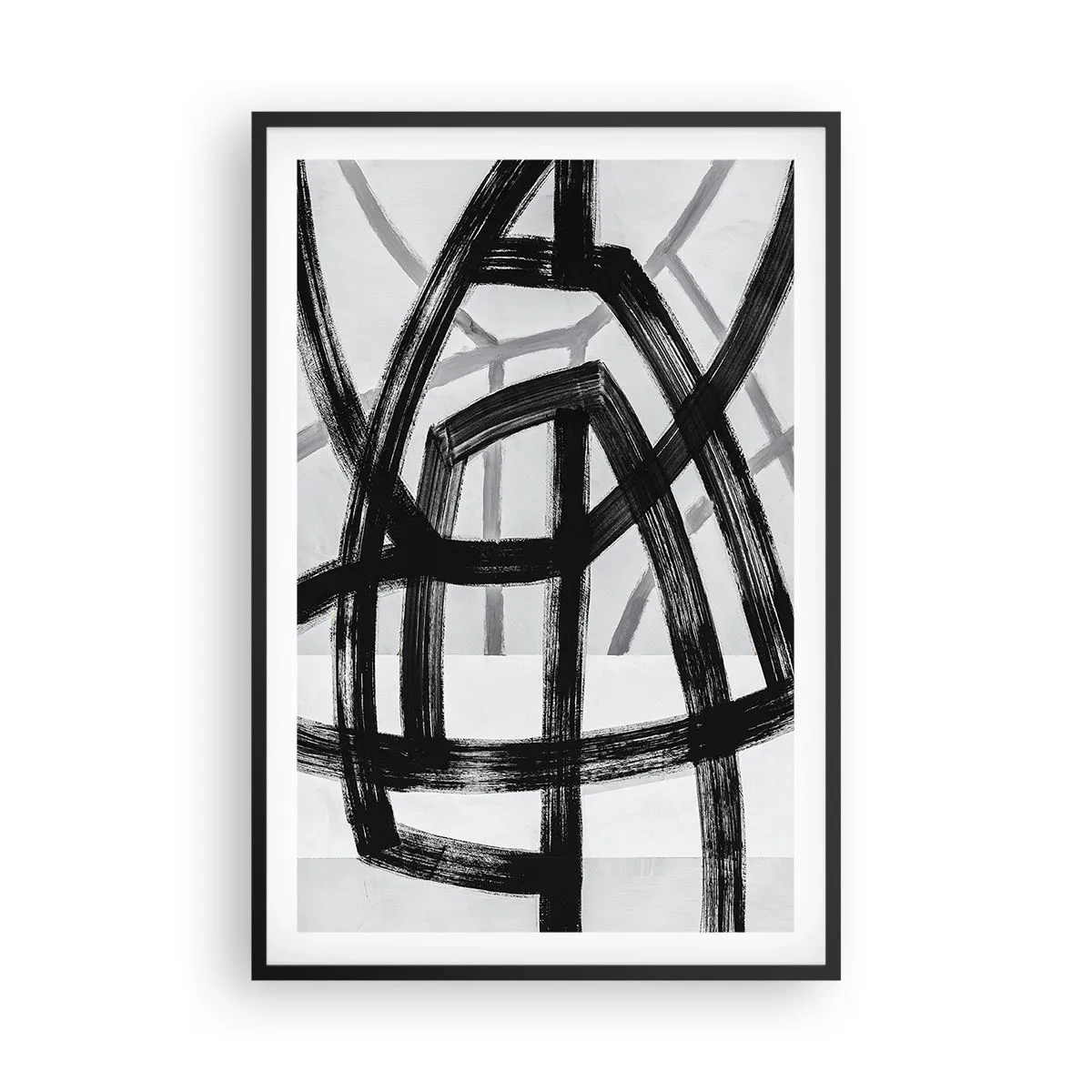 Poster în ramă neagră - Construind adâncimea - 61x91 cm
