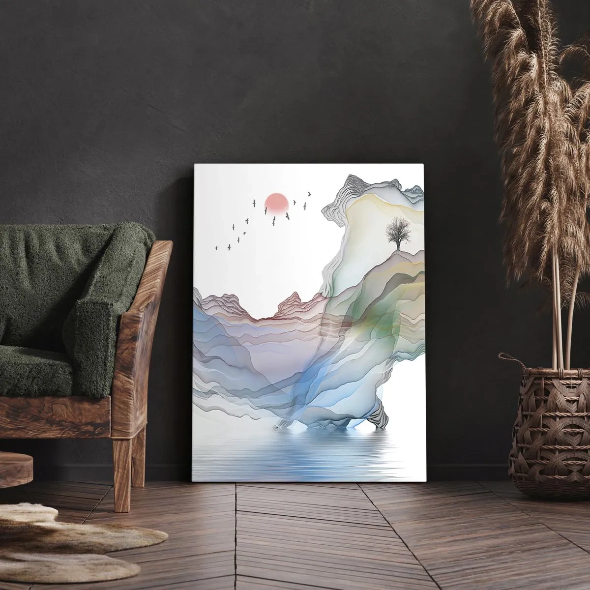 Tablou pe pânză - Spre munții de cristal - 80x120 cm